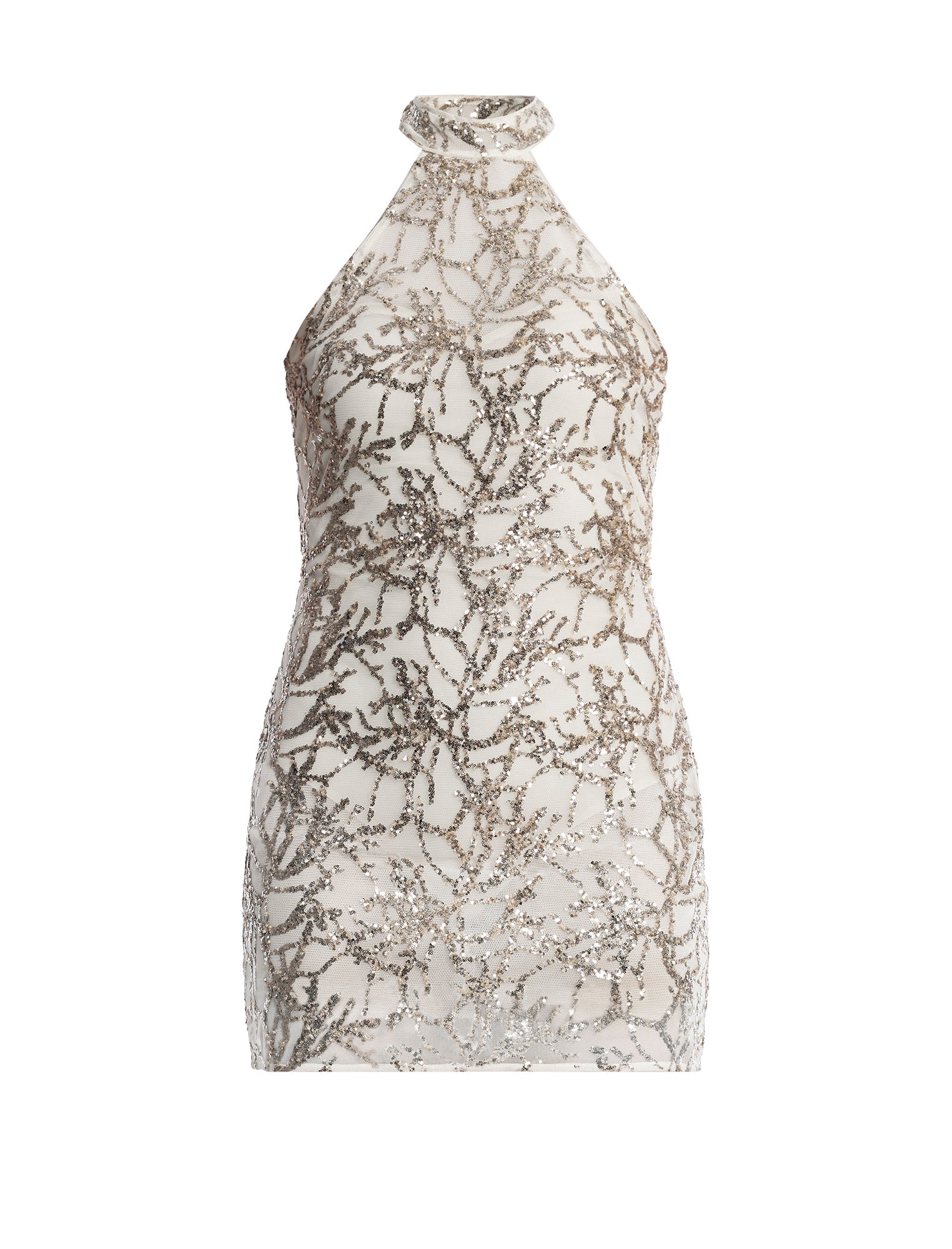 Mock Neck Embellished Mini - Image 8
