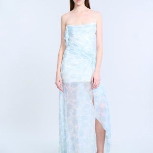 Mesh & Sequin Gown