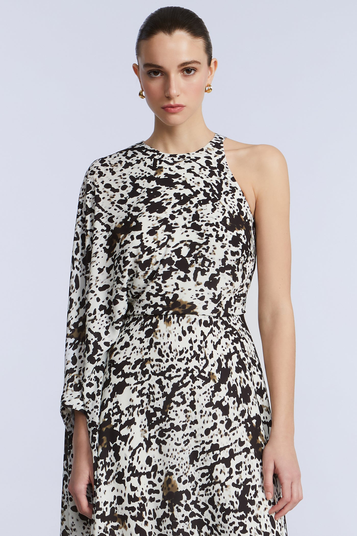 One Sleeve Midi Dress - Image 4