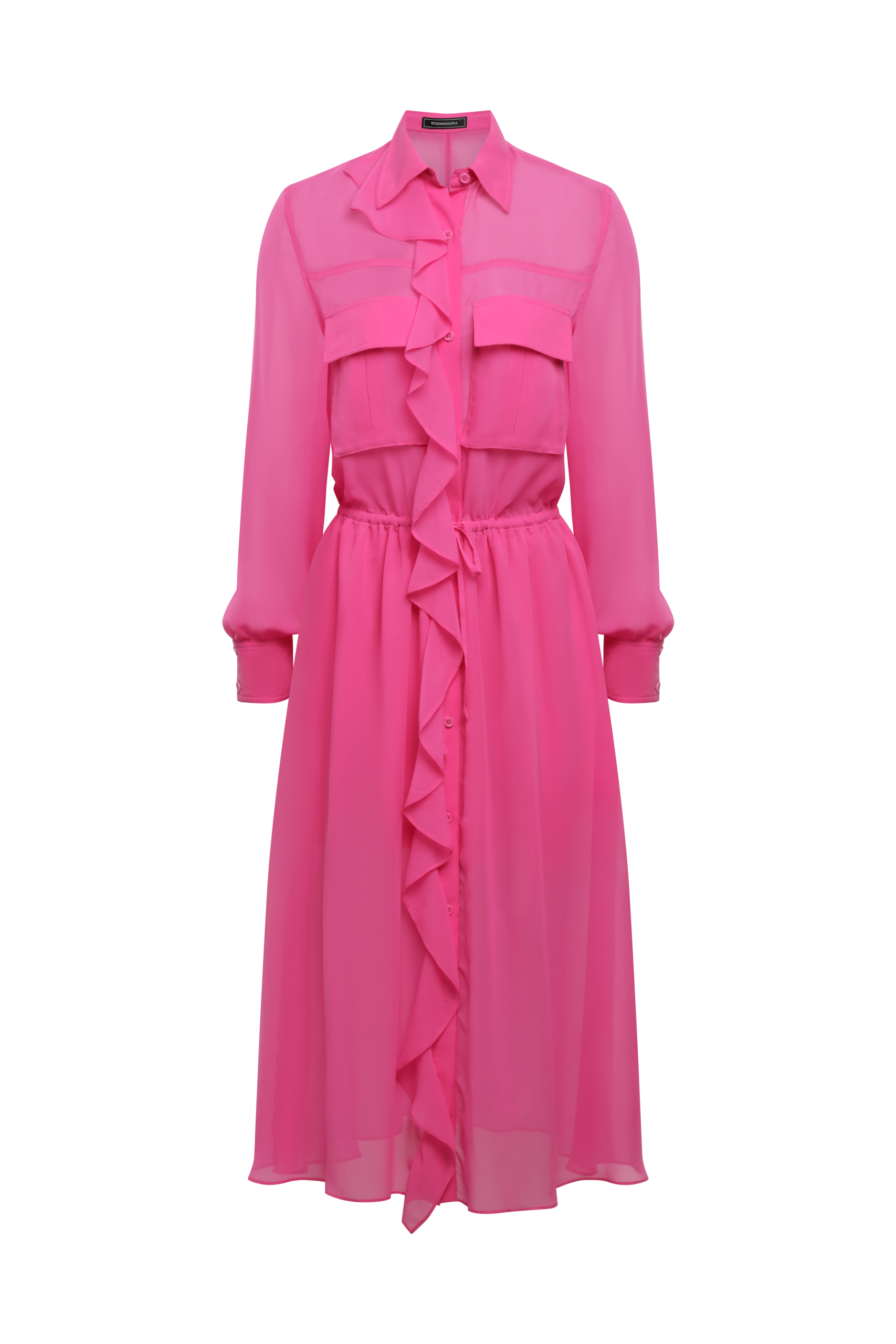 Solid Ruffle Dress - Image 9