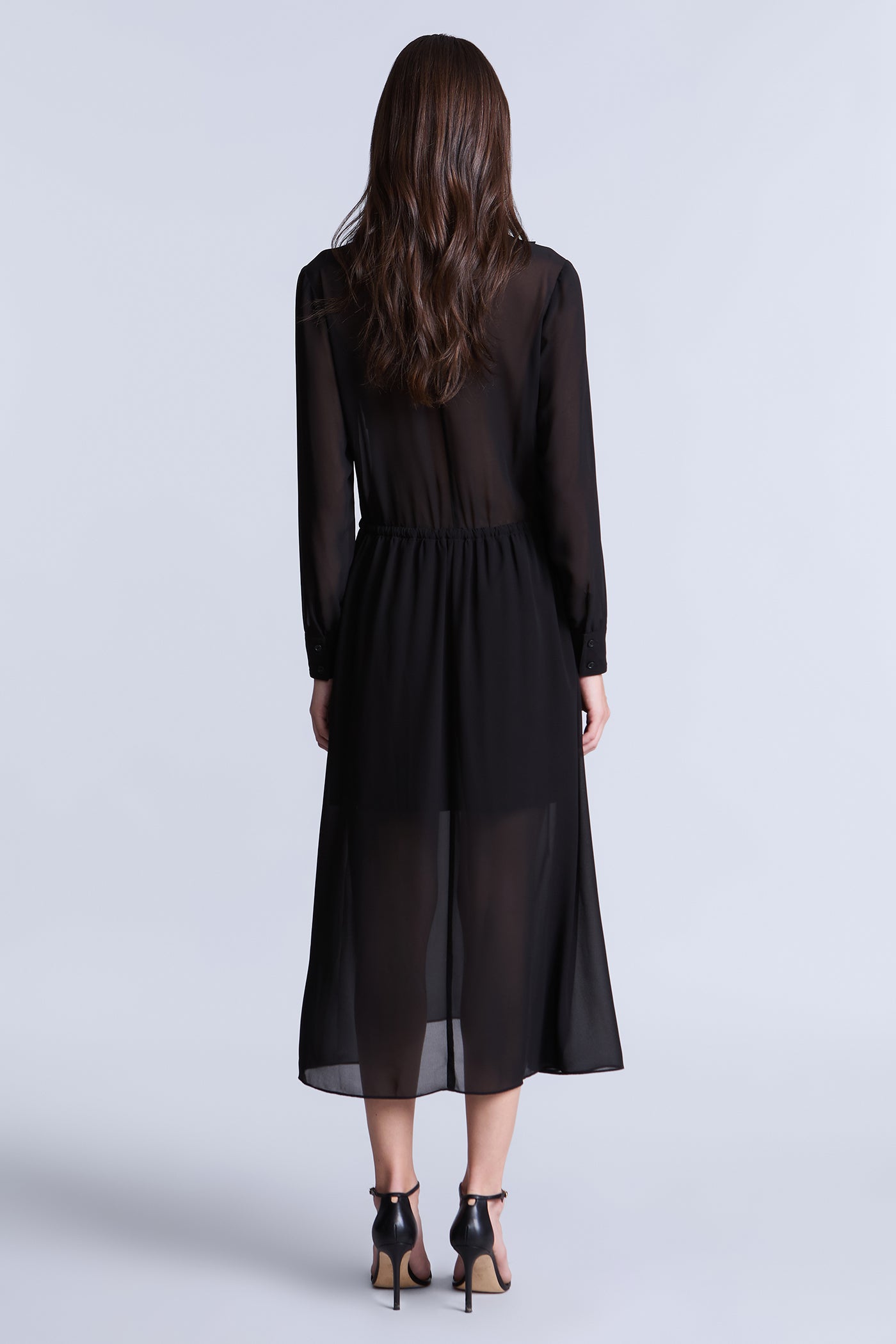 Solid Ruffle Dress - Image 2