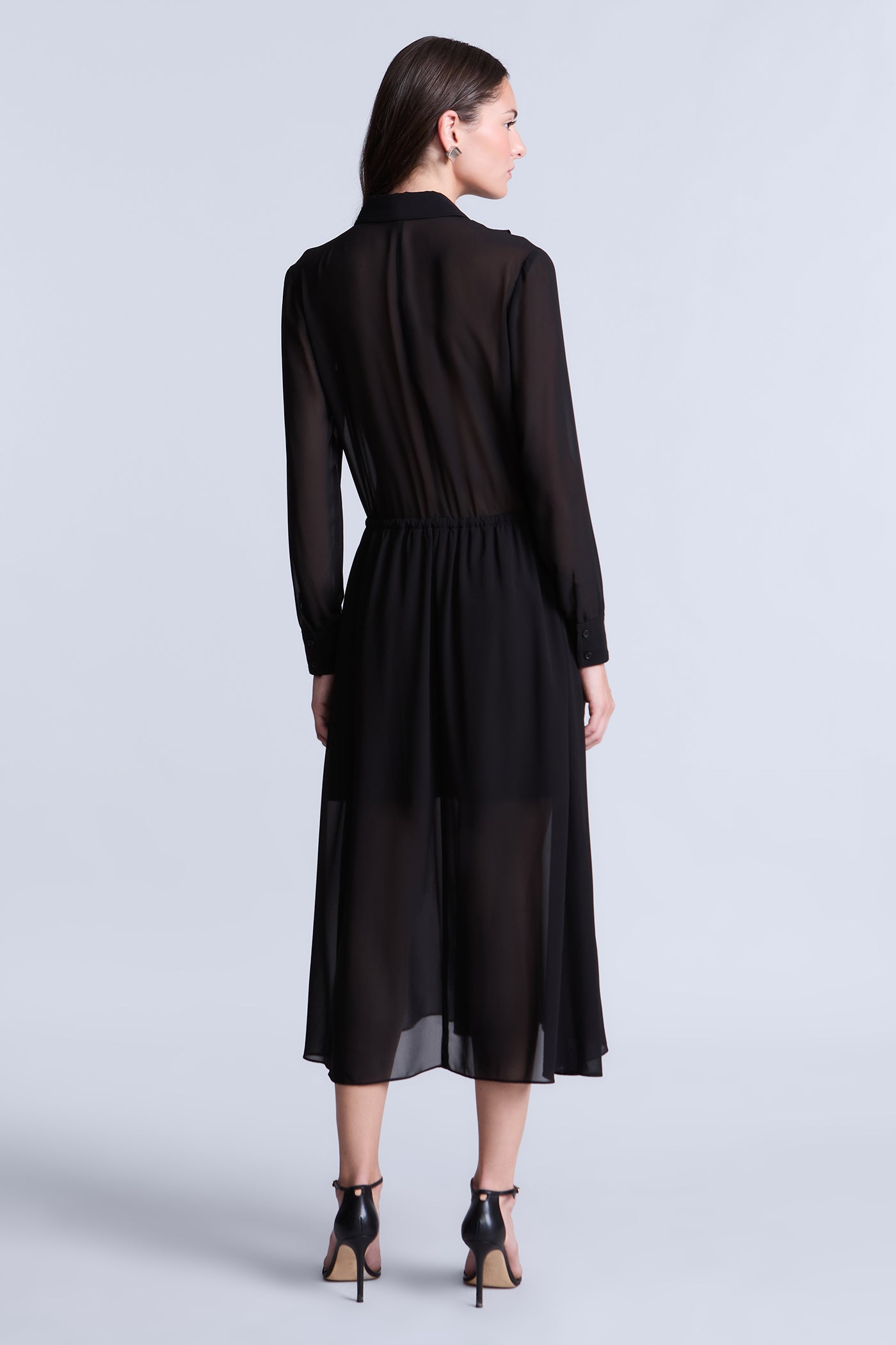 Solid Ruffle Dress - Image 7