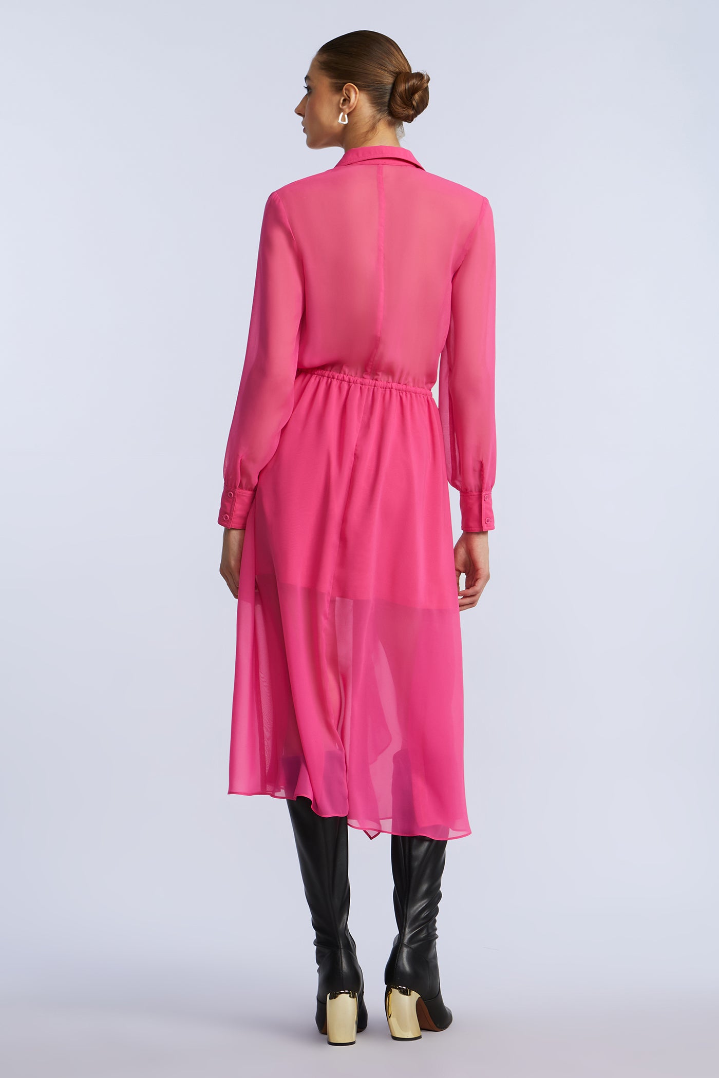 Solid Ruffle Dress - Image 7