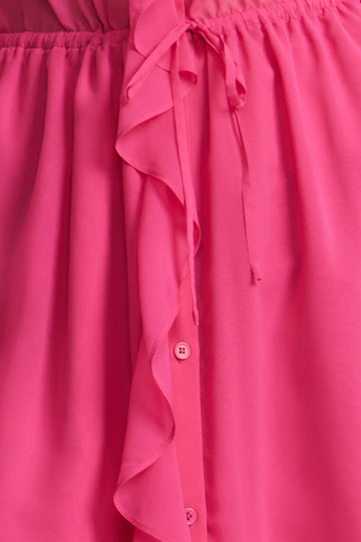 Solid Ruffle Dress - Image 8