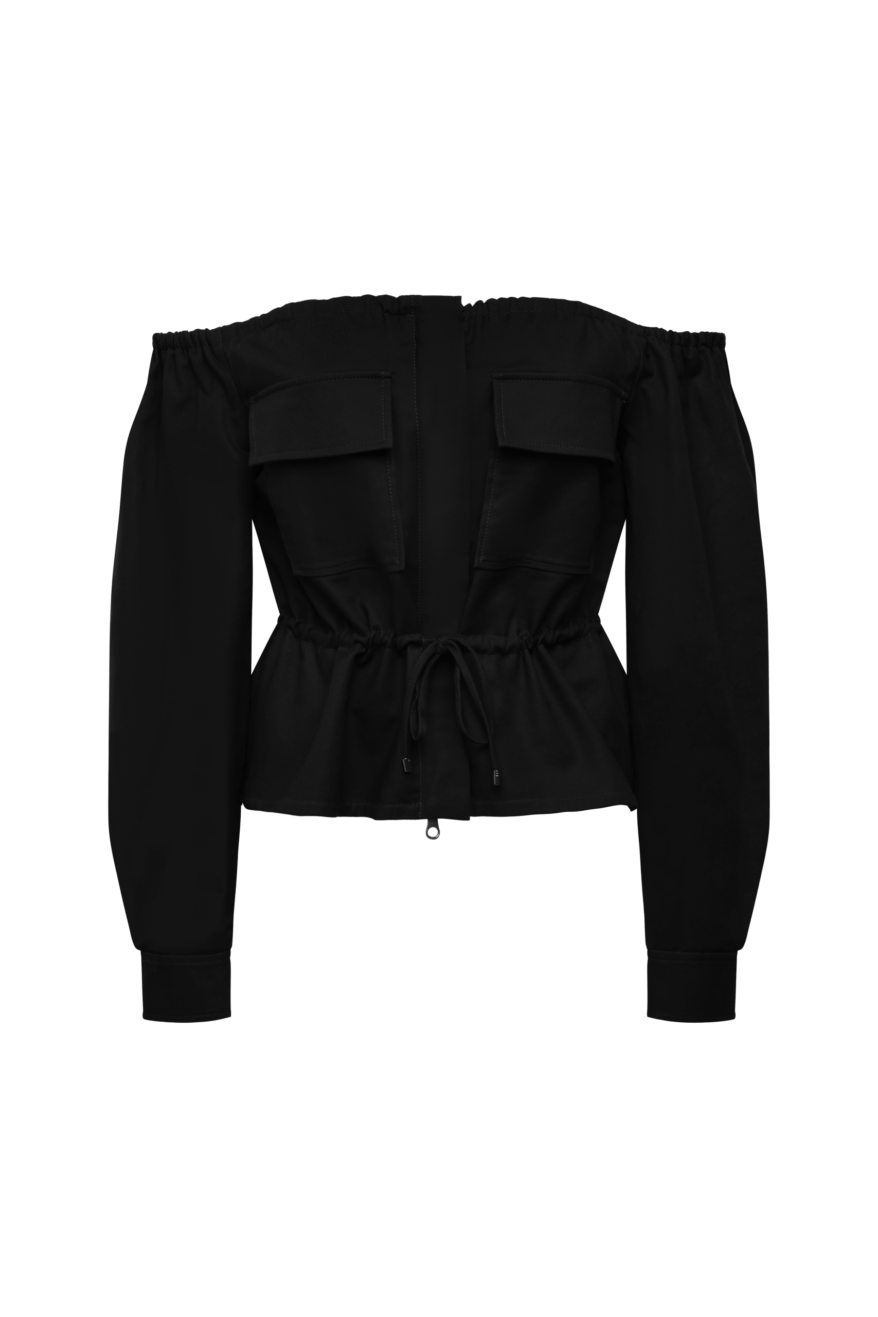 Off Shoulder Drawstring Top - Image 9