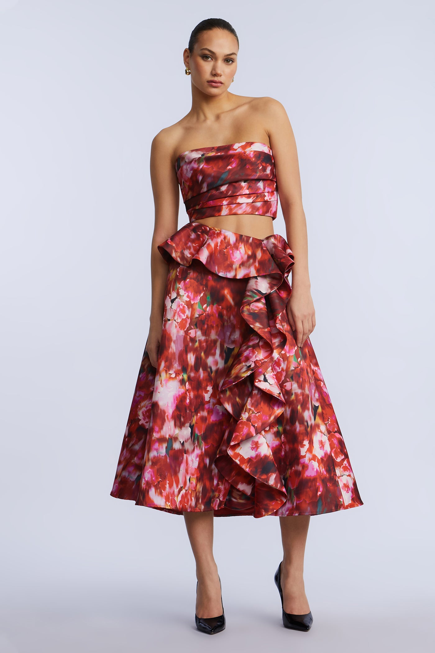 Pleated Satin Bustier - Image 3