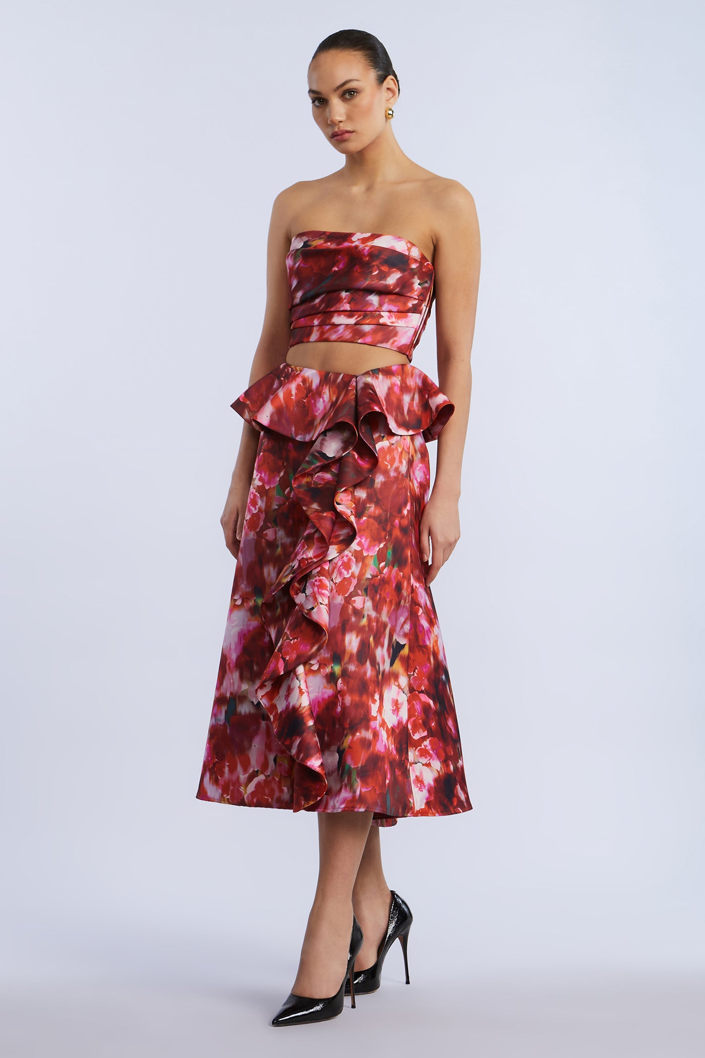 Pleated Satin Bustier - Image 4