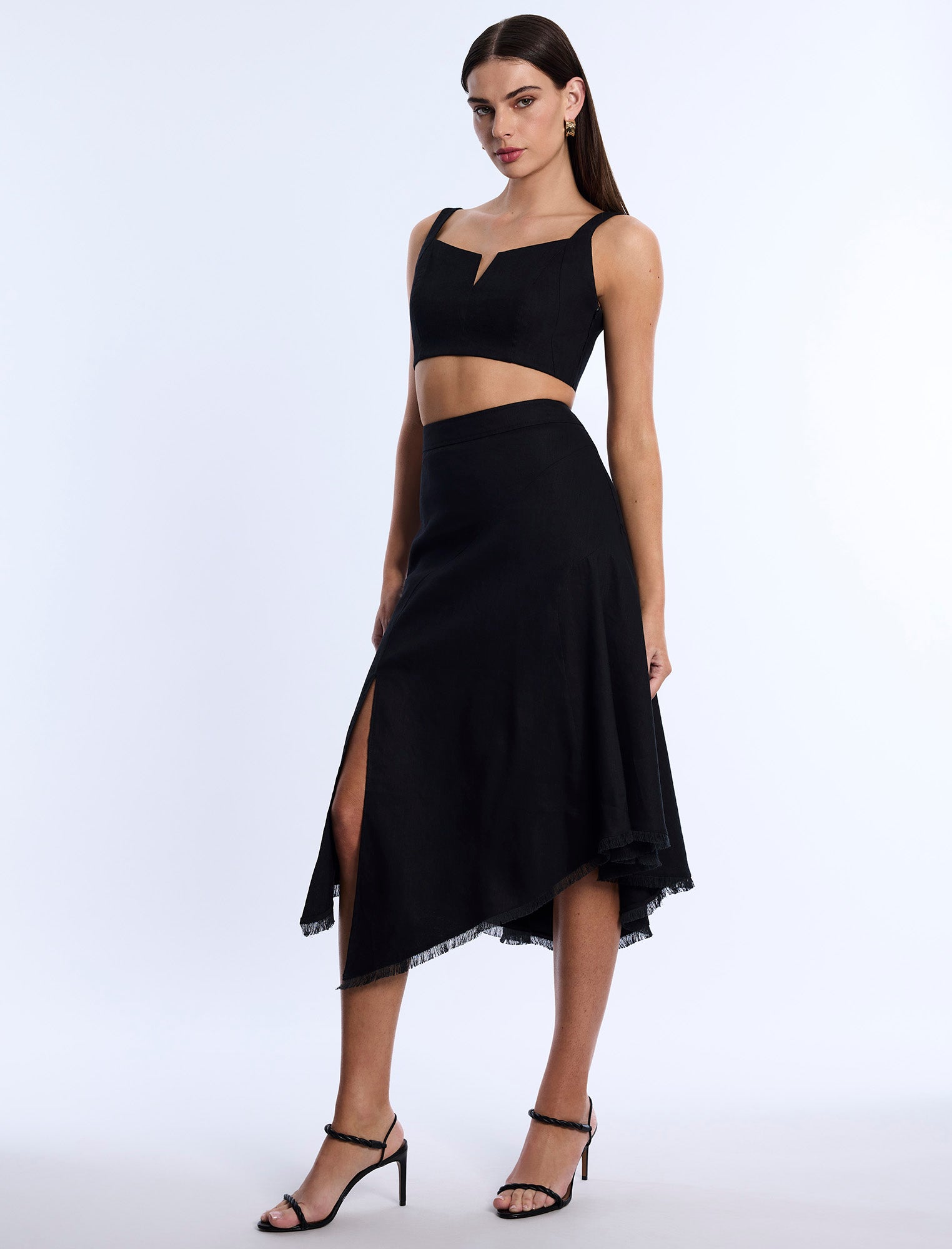 High-Slit Flared Skirt - Image 3