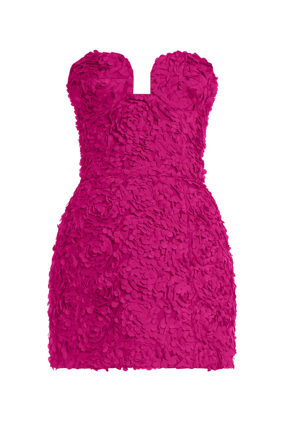 Strapless 3D Floral Dress - Image 8
